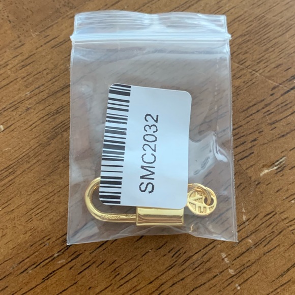 NWOT Padlock and Key CZ Dangle Charm Sterling Silver 925 - Picture 2 of 13